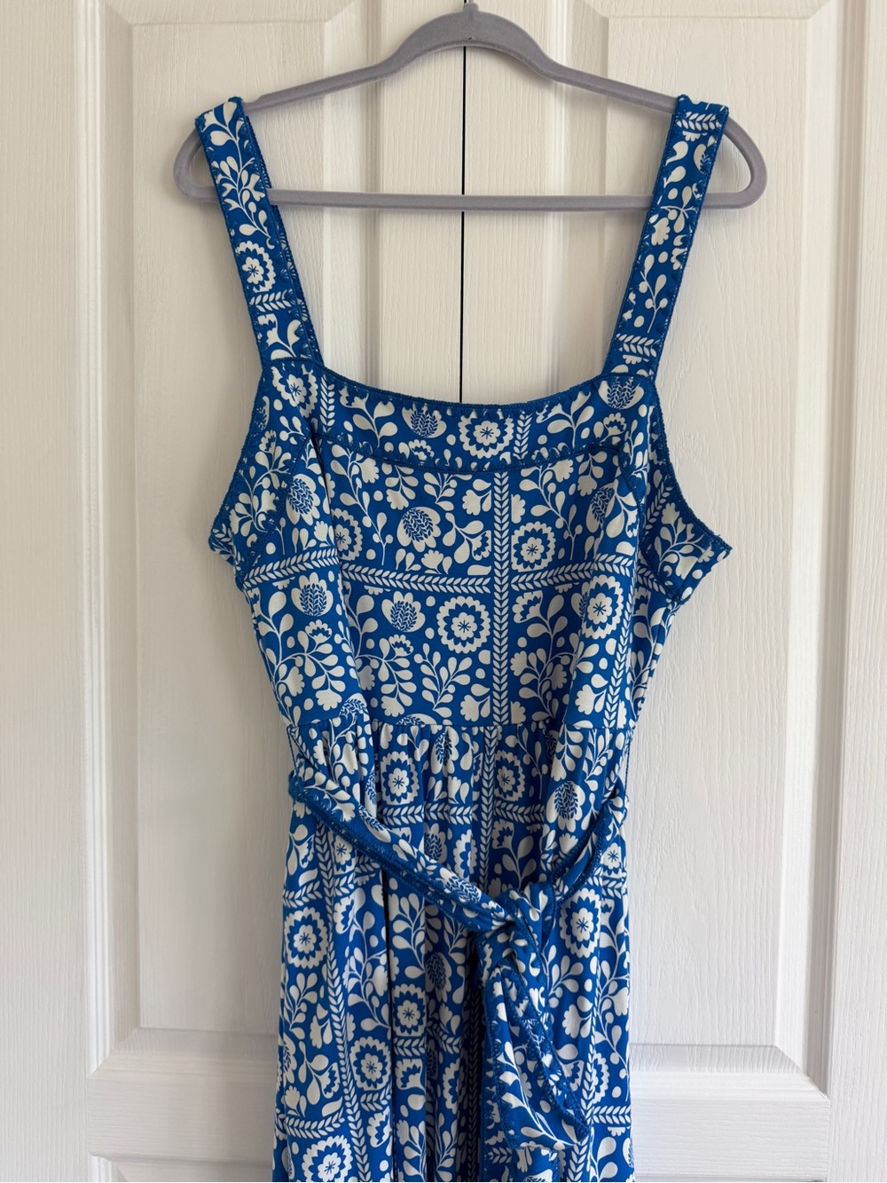 Boden Square Neck Seam Midi Dress - Picture 5 of 7
